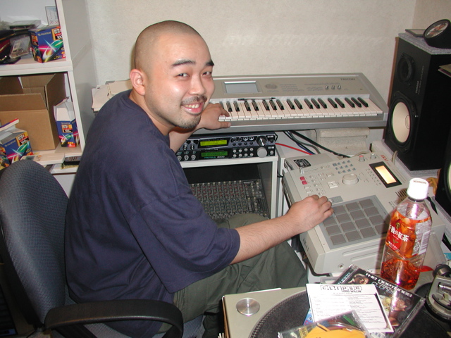 DJ HAZIME IN HIS STUDIO IN TOYKO HE IS A SAMPLE KING